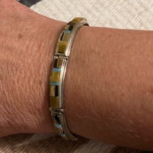 Sterling Silver Inlaid Bracelet